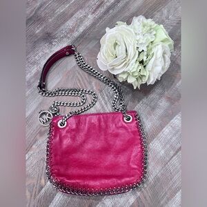Michael Kors Red Boho Chain Bag | Color: Red/Silver | Size: Os |